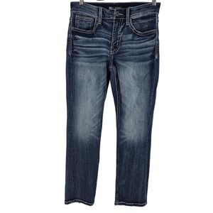 BKE Jake Straight Jeans Mens 30x30 (29) Dark Wash Slim Fit Denim